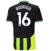 Camiseta de fútbol Manchester City Rodrigo 16 Segunda Equipación 2024-25 - Hombre